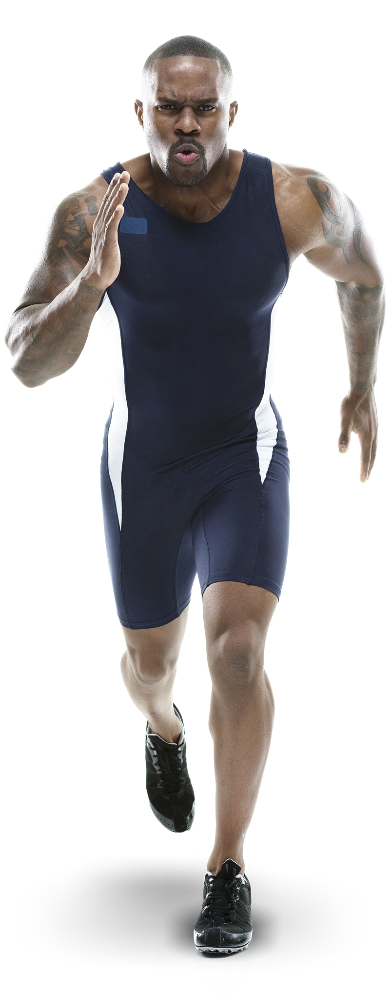 Male runner at the start